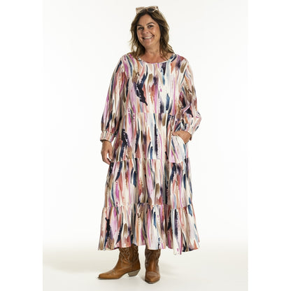Gozzip Woman GSussie Long Dress Long Dress Multi color print