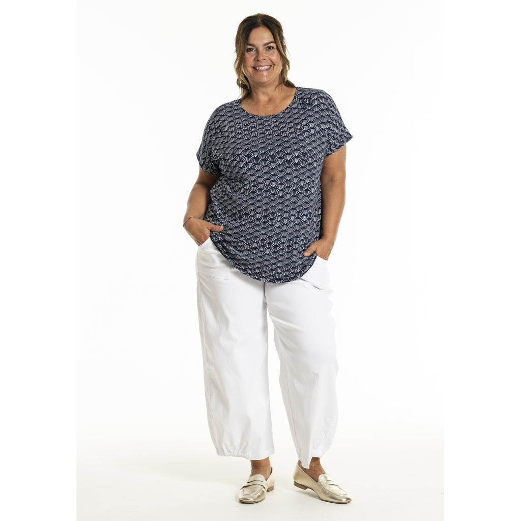 Gozzip Woman Gitte T-shirt with print T-Shirt Navy Print