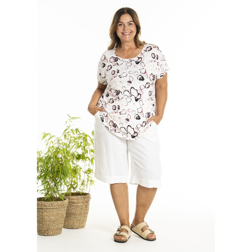 Gozzip Woman Gitte T-shirt with print T-Shirt Off-White Print