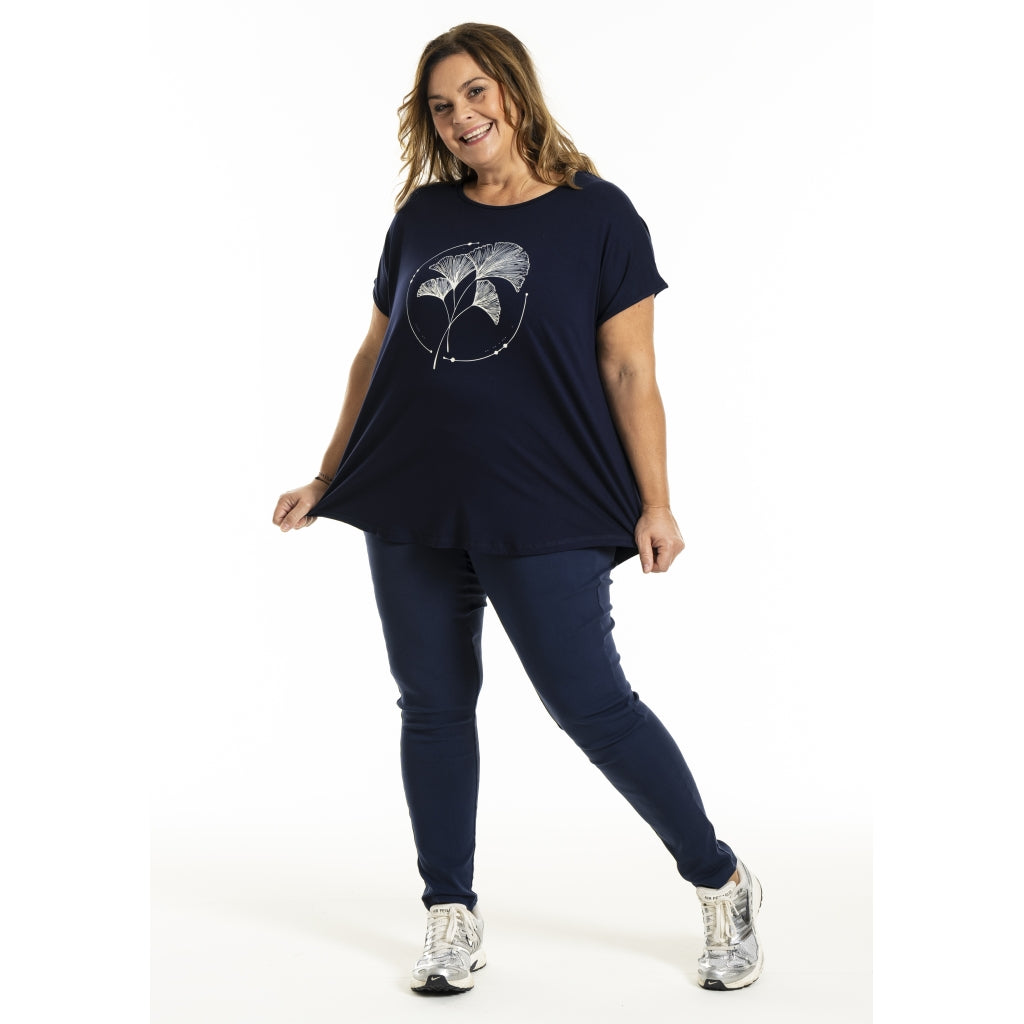 Gozzip Woman Gitte T-shirt with print T-Shirt Navy