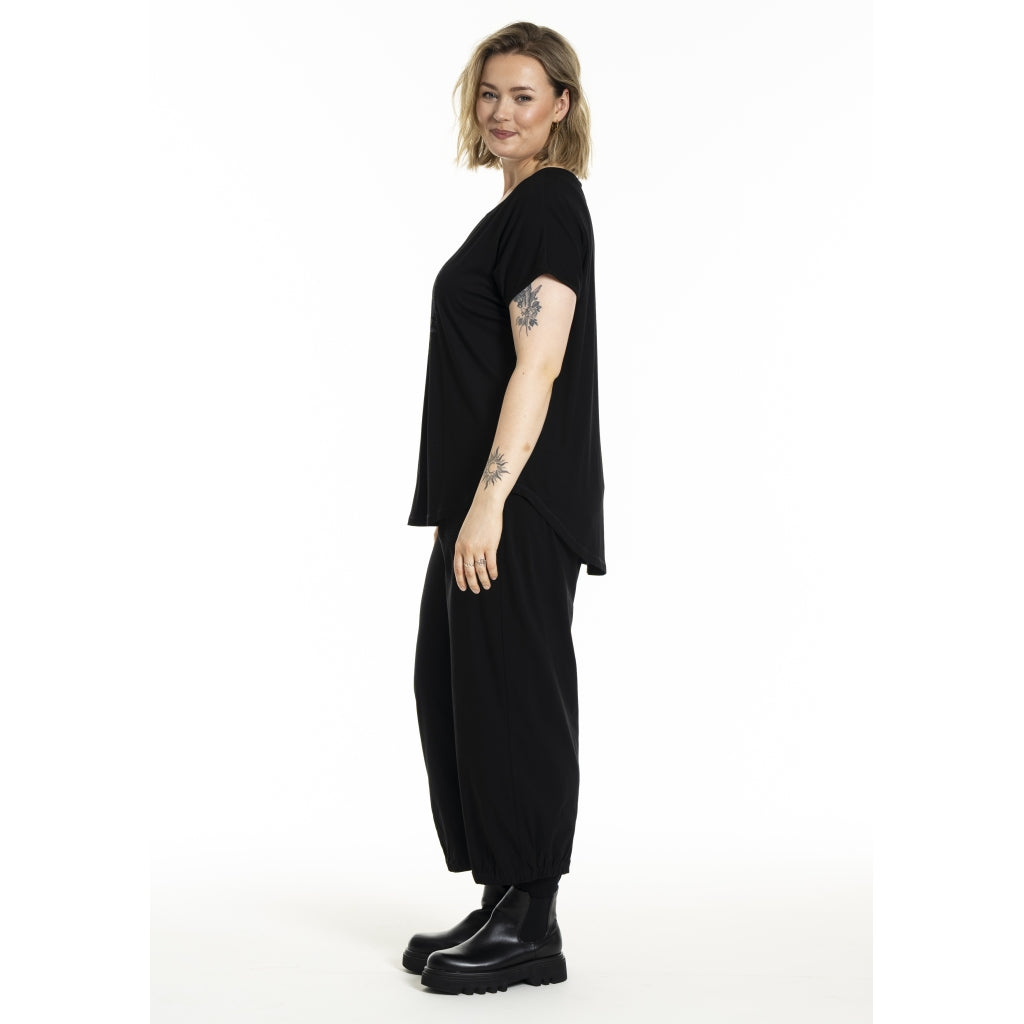 Gozzip Woman Gitte T-shirt with print T-Shirt Black