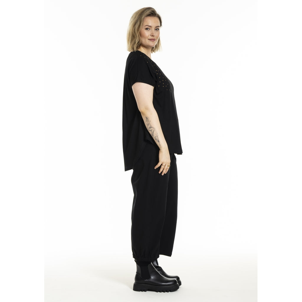 Gozzip Woman Gitte T-shirt with print T-Shirt Black