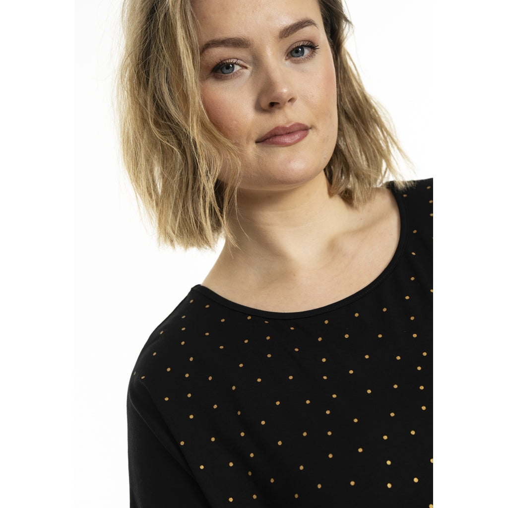 Gozzip Woman Gitte T-shirt with print T-Shirt Black