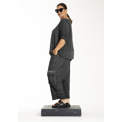 Gozzip Woman Glena Blouse Blouse Washed black