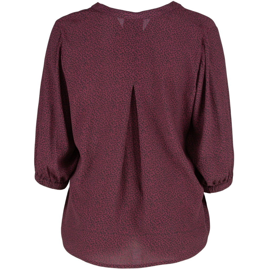 Gozzip Woman Grethe Blouse Blouse Eggplant printed