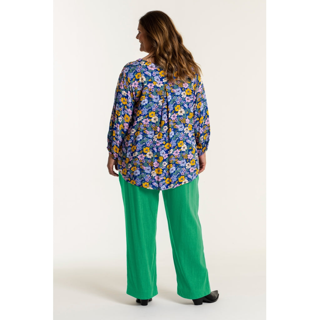 Gozzip Woman Lissi Loose Pants - FLERE FARVER Loose Pant Absinthe Green
