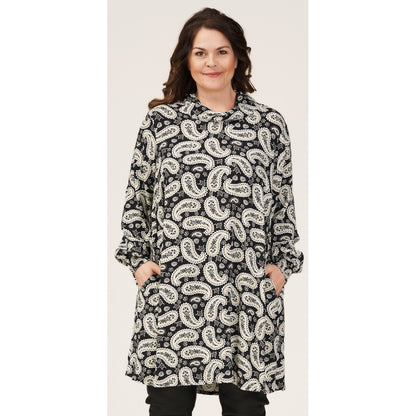Gozzip Woman Mariann Tunic Tunic Black printed