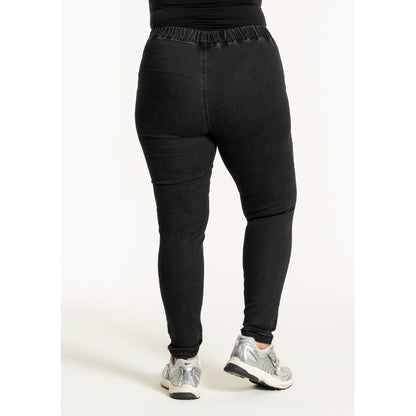 Gozzip Woman Maya Denim Leggings Leggings Black denim