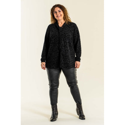 Gozzip Woman Monika Coated Leggings - FLERE FARVER Coated Leggings Black