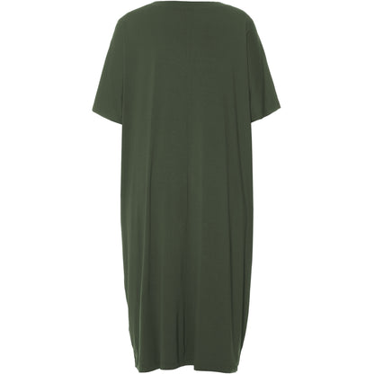 Gozzip Woman Pil Oversize Dress Oversize Dress Army Green