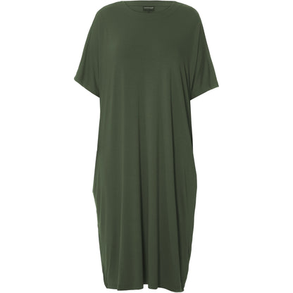 Gozzip Woman Pil Oversize Dress Oversize Dress Army Green